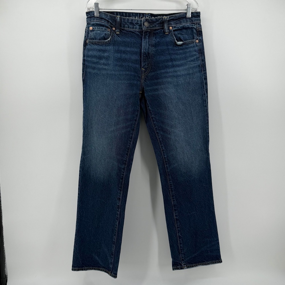 American Eagle EasyFlex Straight Leg Jeans Dark Wash Mens 33x30 0761-3307-33